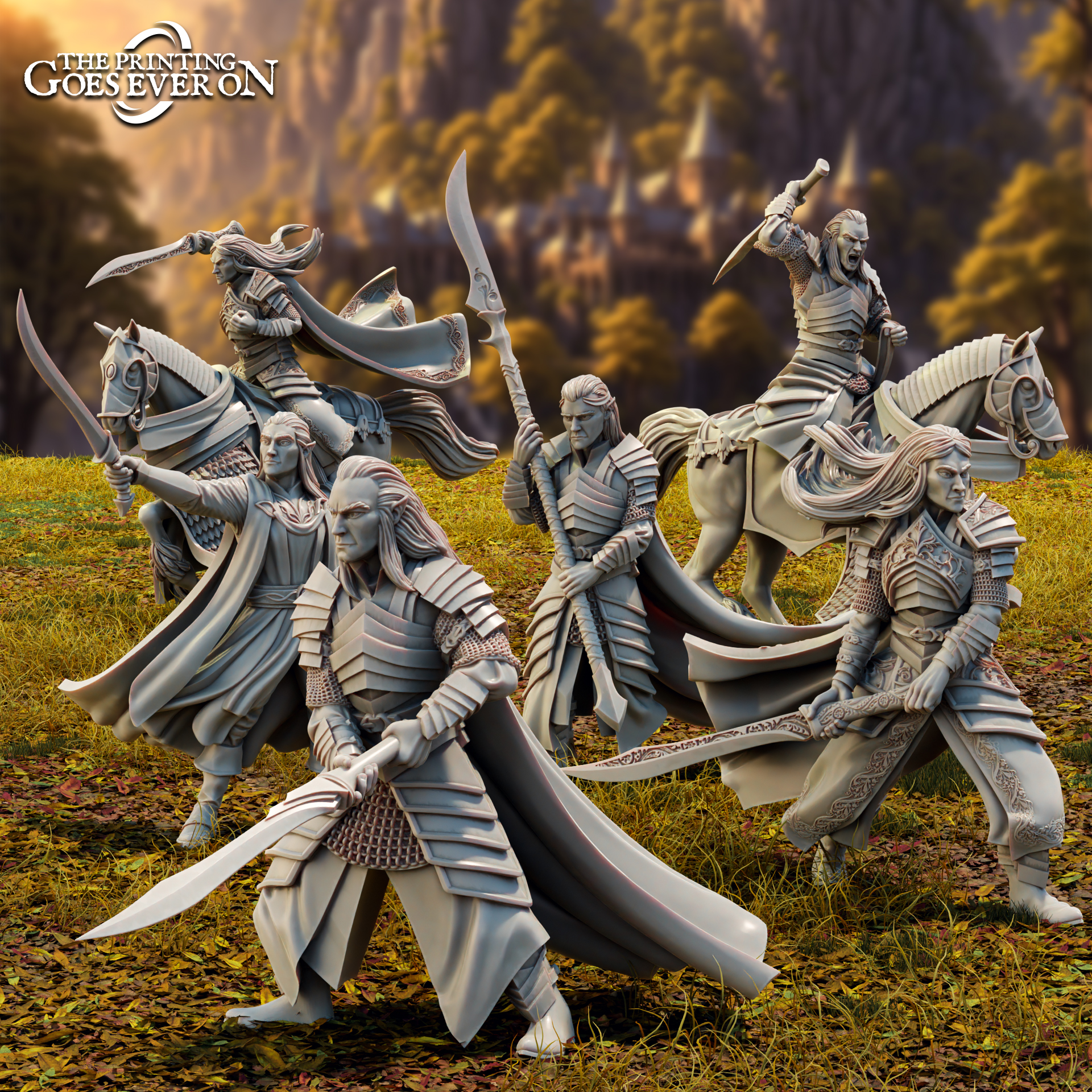 High Elf Heroes - Presupported